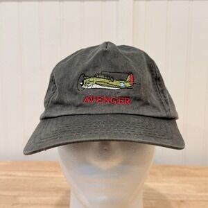 Avenger WWII Bomber Airplane Embroidered Baseball Cap Hat Military Aviation